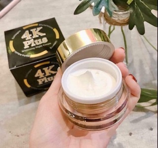 [ JUNHEE AUTH ] Kem 4K Plus dưỡng trắng da giảm mụn ban đêm Thái Lan