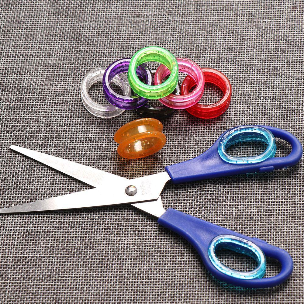 Bộ 2 Vòng Đệm Kéo Cắt Tóc Bằng Silicone Nhiều Màu Chuyên Dụng