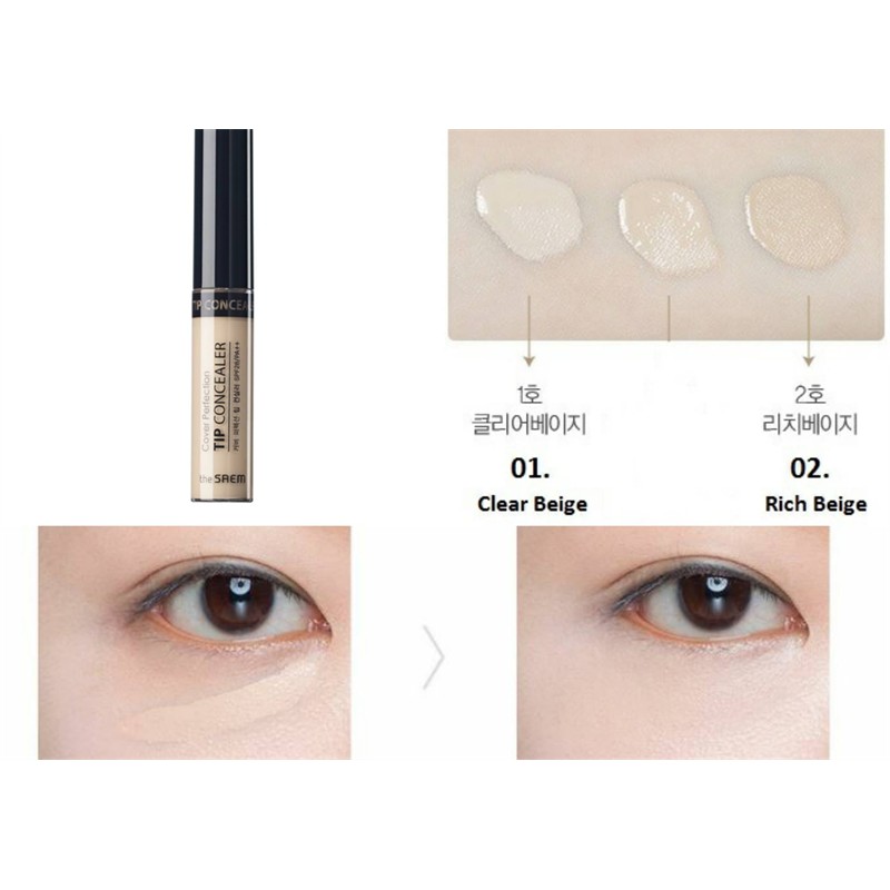 Che khuyết điểm The Saem Cover Perfection Tip Concealer | BigBuy360 - bigbuy360.vn