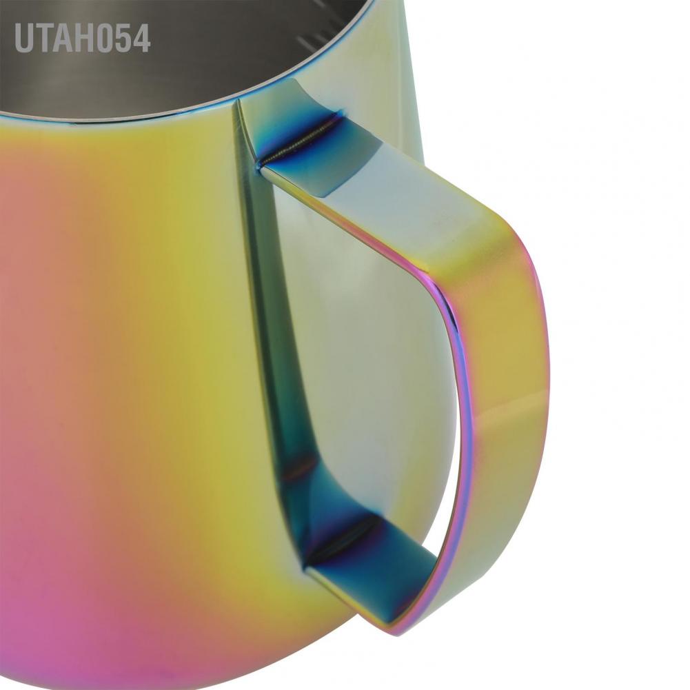 Utah054 Thicken 304 Stainless Steel Coffee Frothing Pitcher Cup Frother Jug Latte Art Accessory