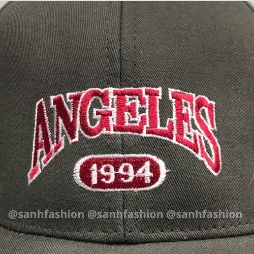 Mũ lưỡi trai thêu chữ ANGELES Nón kết chất kaki cao cấp thời trang form unisex nam nữ K56