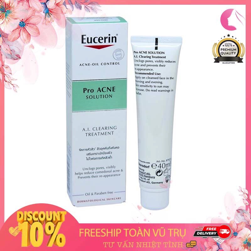 TINH CHẤT EUCERIN GIẢM MỤN VIÊM & MỜ VẾT THÂM 40ML PRO ACNE SOLUTION A.I CLEARING TREATMENT