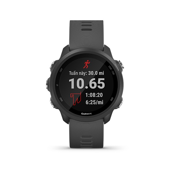 Vòng đeo tay theo dõi sức khỏe Garmin Forerunner 245, Black/Slate, SEA_010-02120-44 - Hàng Chính Hãng