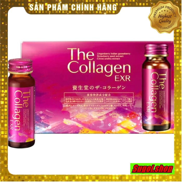 The Collagen Shiseido EXR, nước uống collagen đẹp da Nhật, hộp 10 chai 50ml. | Thế Giới Skin Care