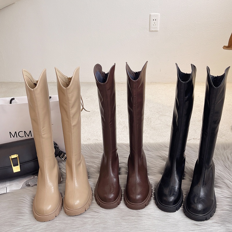❄❄❄Boot Đế Cao Vận Họa Tiết Khí Chất Hoang Dã Phong Cách Âu Mỹ❄❄❄