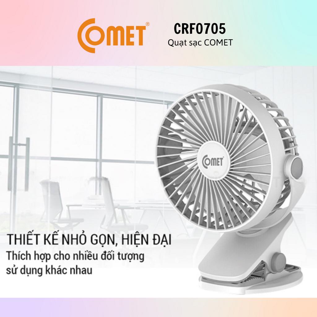 Quạt sạc tích điện COMET cho xe hơi, văn phòng CRF0705/1506/1406 - Hàng chính hãng