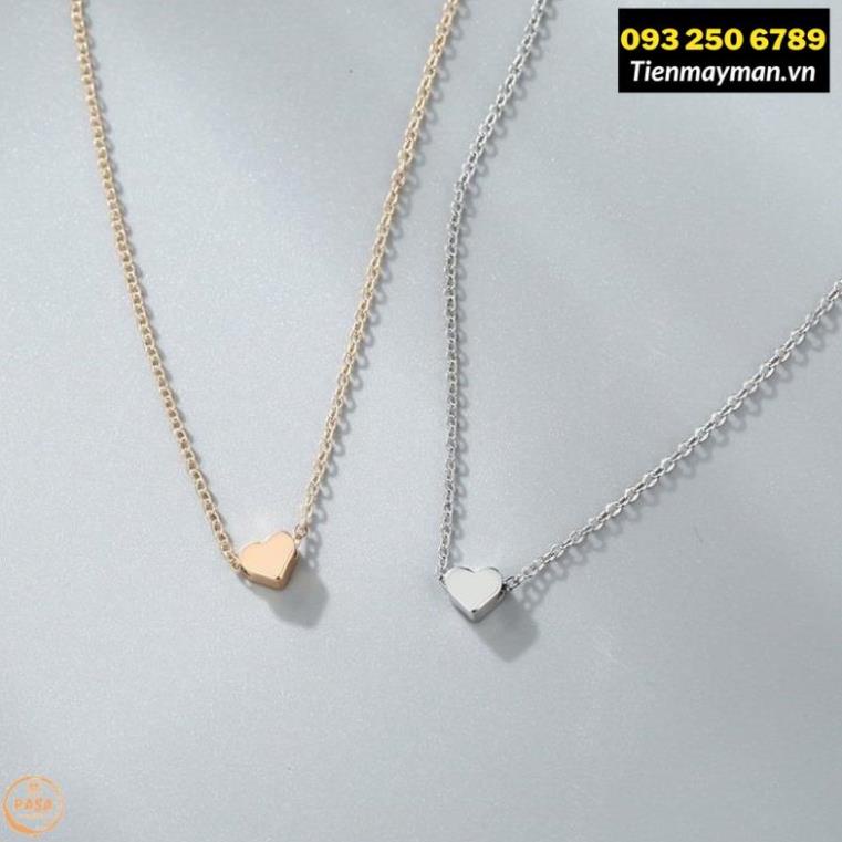 [trợ giá] Dây Chuyền Mặt Trái Tim Đơn Giản Ngọt Ngào Thời Trang Cho Nữ