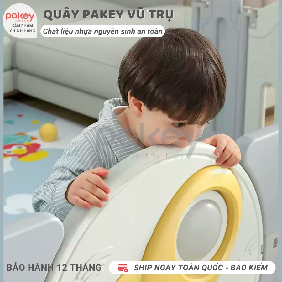 Quây cũi nhựa vũ trụ cầu trượt xích đu, tặng kèm bộ bóng rổ FULL SET GẤP GỌN
