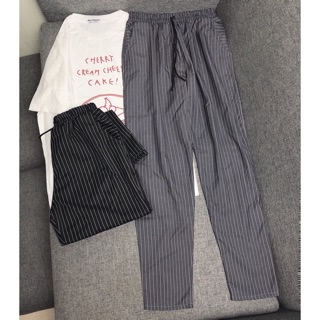Quần baggy vải