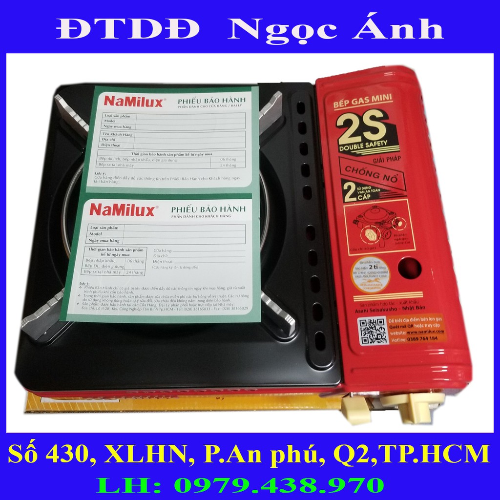 Bếp ga Namilux NH 054PF Bếp ga Mini Bếp ga du lịch bếp ga 2S