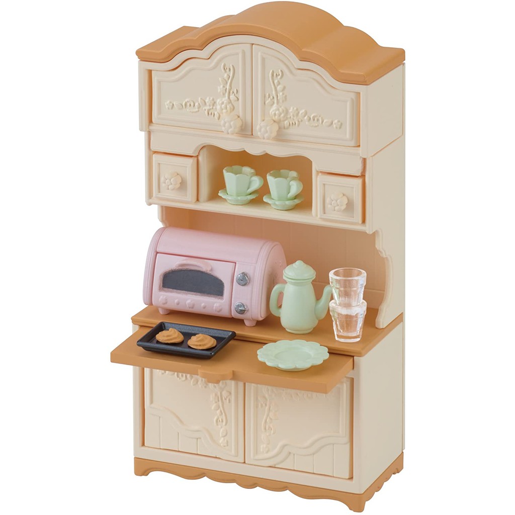 Sylvanian Families Bộ Tủ Ly Cupboard Toaster Set