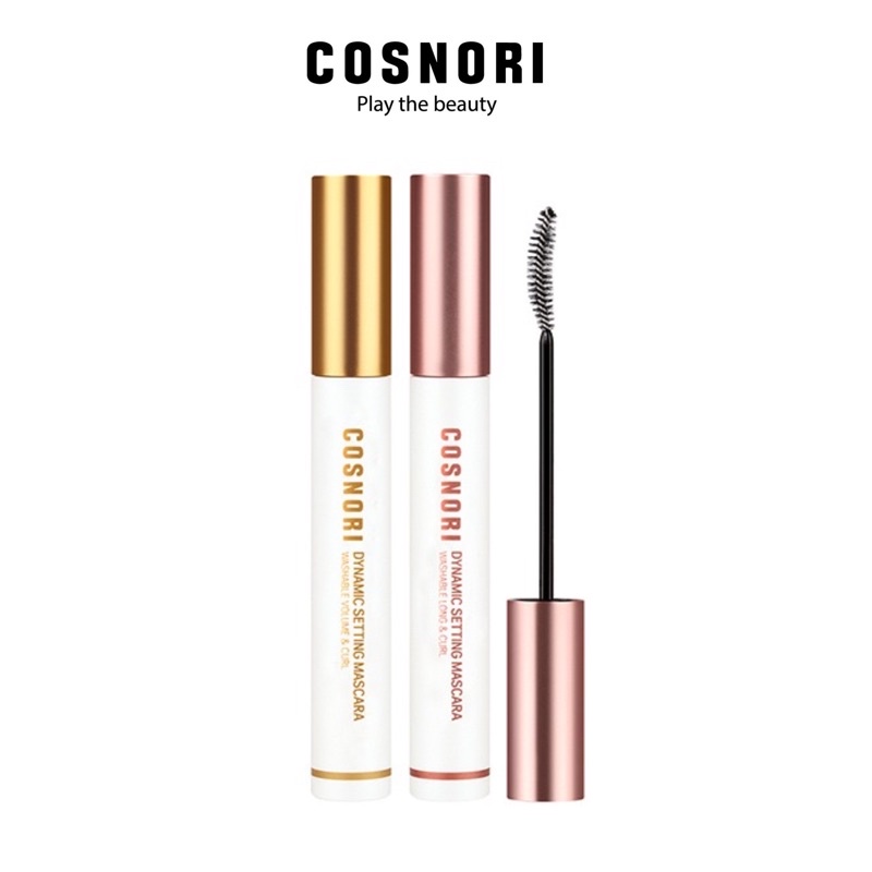 Chuốt mi Mascara lâu trôi làm dày dài và cong mi Cosnori Dynamic Setting Mascara Washable 7ml