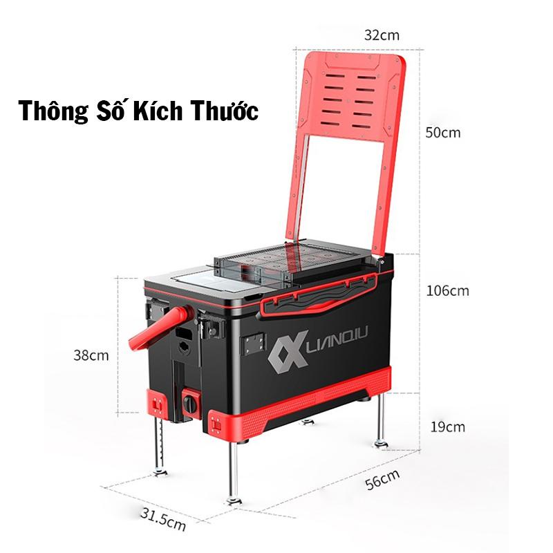 Thùng Câu Đài Lianqiu LQ-235 40L, Thùng Câu Đài, Hiện Đại Đầy Đủ Phụ Kiện -  DIHOSO FISHING