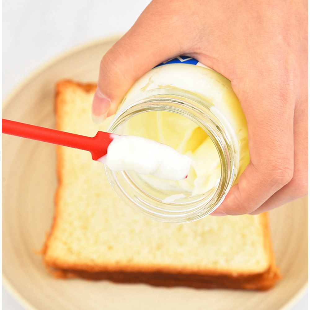 Muỗng silicon mềm mini phết kem bơ làm bánh cho nhà bếp