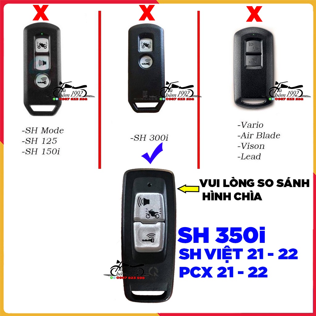 ✅ Ốp Chìa Khóa Smartkey, Winner X 2022, SH 350i và SH 2021  - AB, Lead, Vision Đời Mới ✅