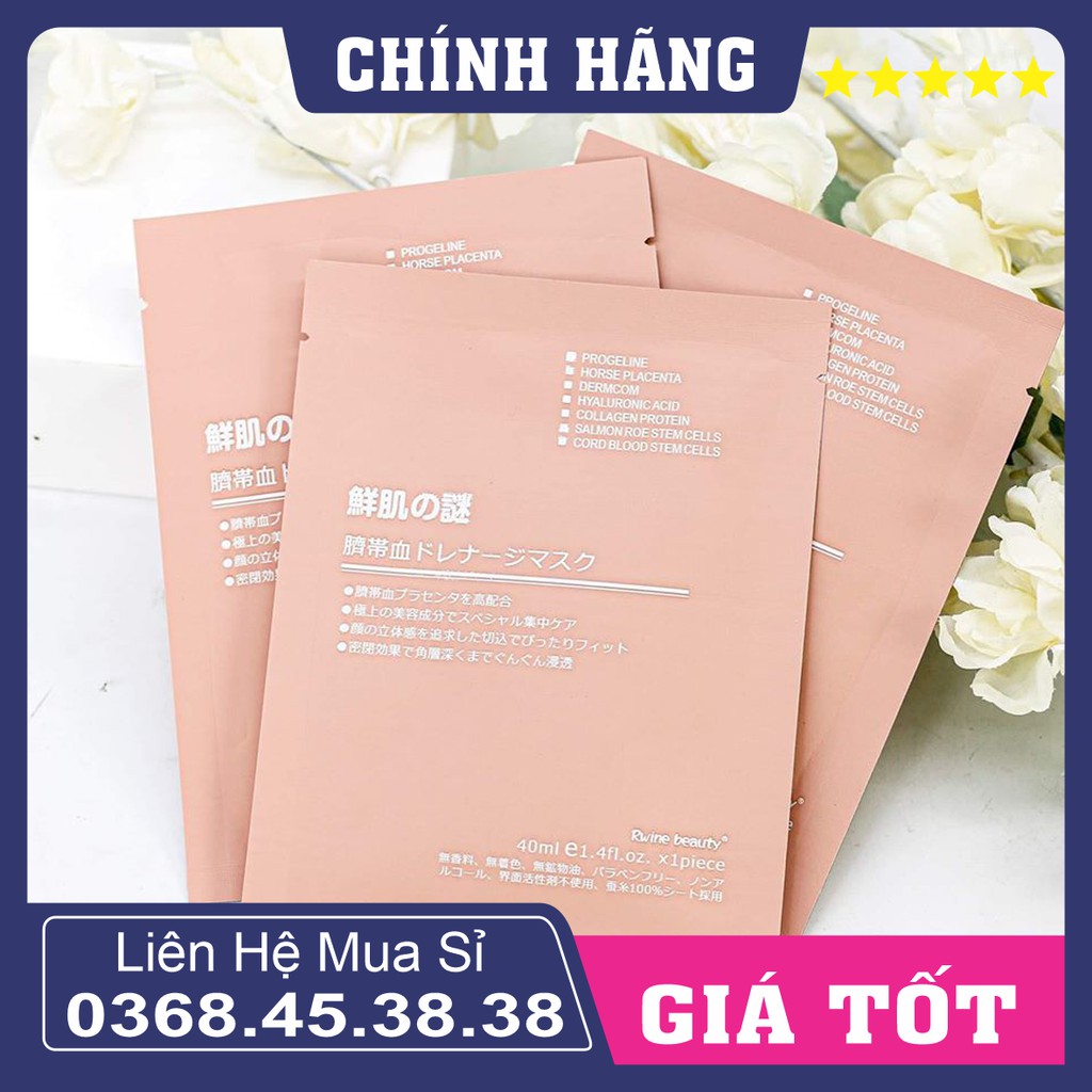 Mặt nạ nhau thai cừu cuống rốn tế bào gốc Nhật Bản Rwine Beauty dưỡng da, cung cấp độ ẩm, tái tạo collagen MN01 | BigBuy360 - bigbuy360.vn
