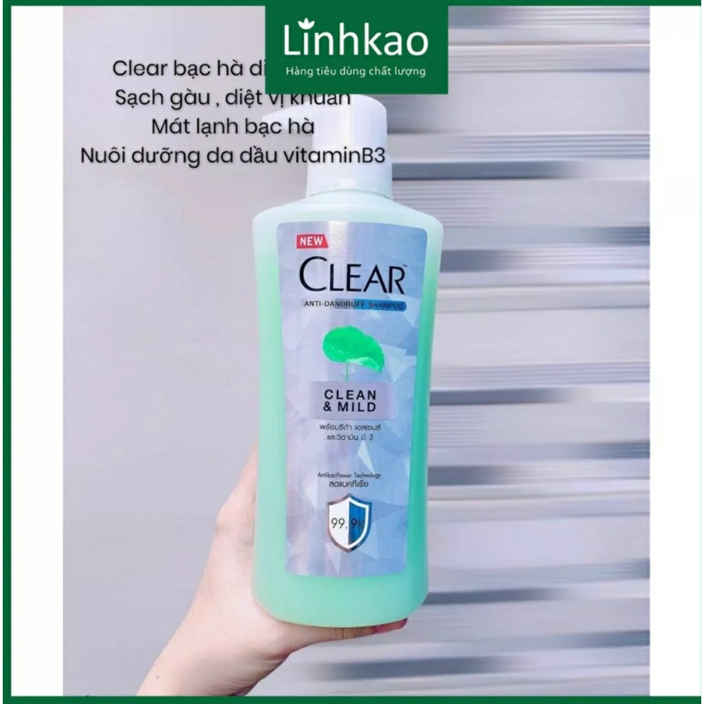 Dầu gội Clear 480g mẫu mới