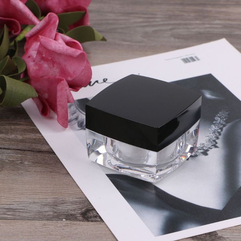 Hũ Rỗng Hình Vuông Nhỏ Đựng Mỹ Phẩm Son Môi Phấn Mắt Đa Năng