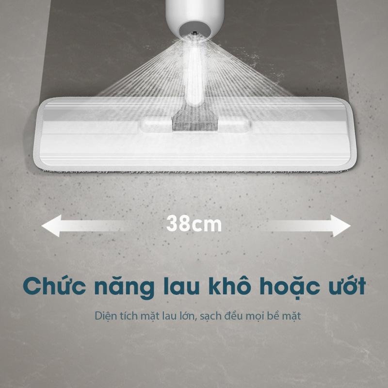 Cây lau nhà phun sương thông minh cao cấp,lau dọn dễ dàng có bình chứa nước 3,5l và đầu xoay 360 độ tiện dụng