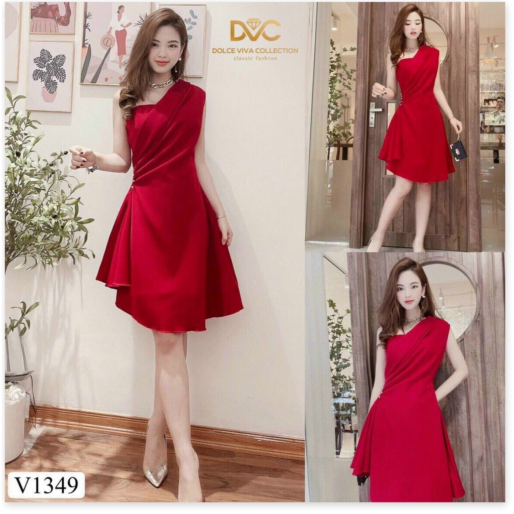 ĐẦM UMI ĐÍNH NGỌC MÀU ĐỎ SANG TRỌNG,CHẤT LIỆU UMI THOÁNG MÁT CHO MÙA HÈ LANA FASHION