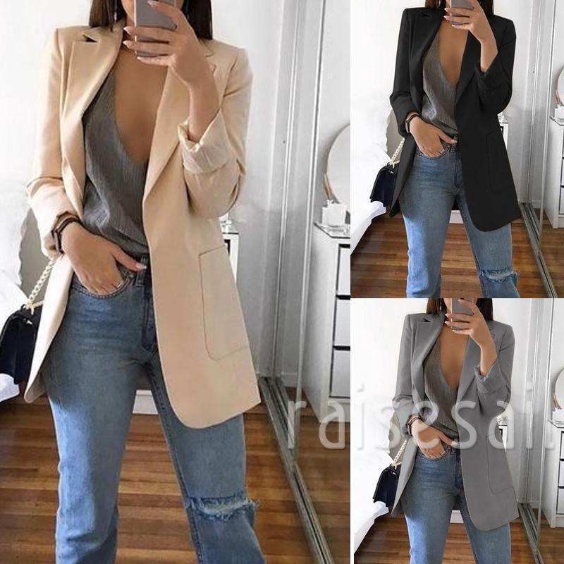 Áo Khoác Blazer Dáng Ôm Đơn Giản Thời Trang 2019 Cho Nữ | WebRaoVat - webraovat.net.vn