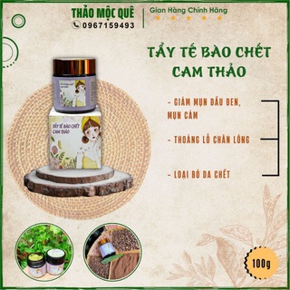 Tẩy tế bào chết da mặt face cam thảo thiên nhiên cho mọi loại da - Tẩy da chết sạch sâu, tạm biệt mụn đen, mụn cám 100g