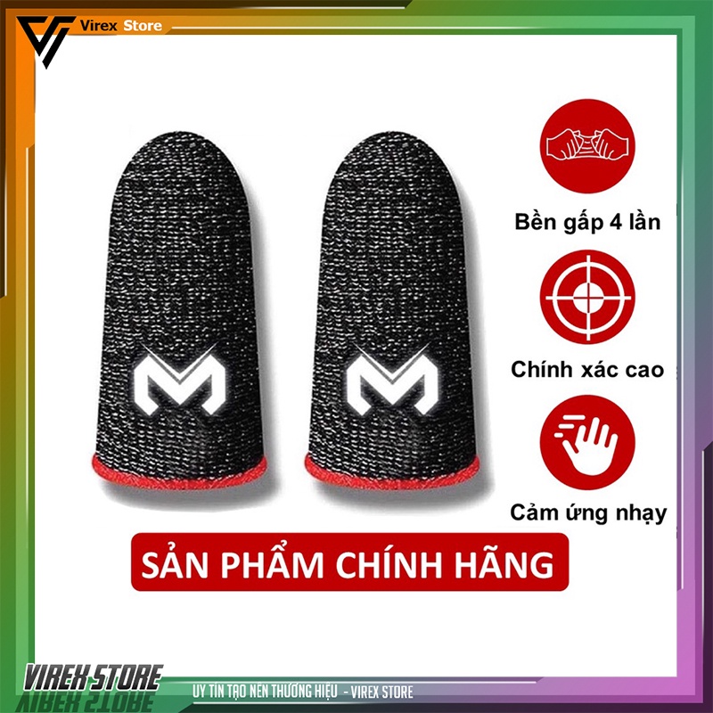 Găng tay Gameplay MEMO giành cho máy tính bảng sợi carbon cảm biến nhạy cho game PUBG FF Tốc Chiến Liên Quân mobile 4.9