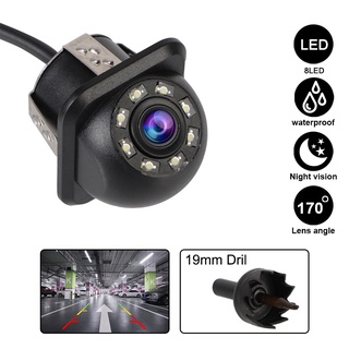 Camera hỗ trợ đỗ xe có 8 đèn led góc rộng 170 độ° camera chiếu hậu ô tô