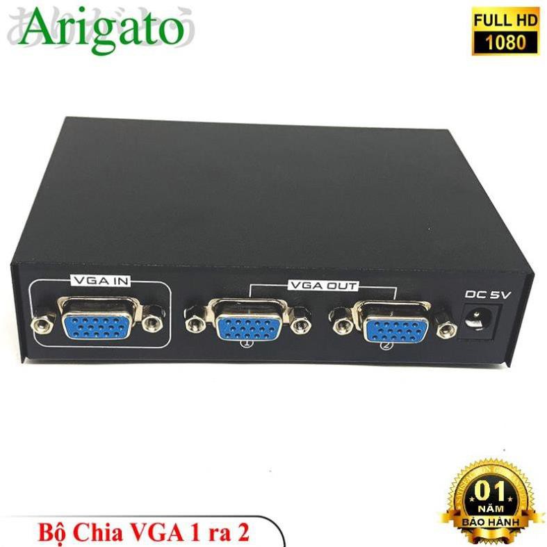 Bộ chia VGA 1 ra 2 hàng chất lượng.Bảo hành 6 tháng