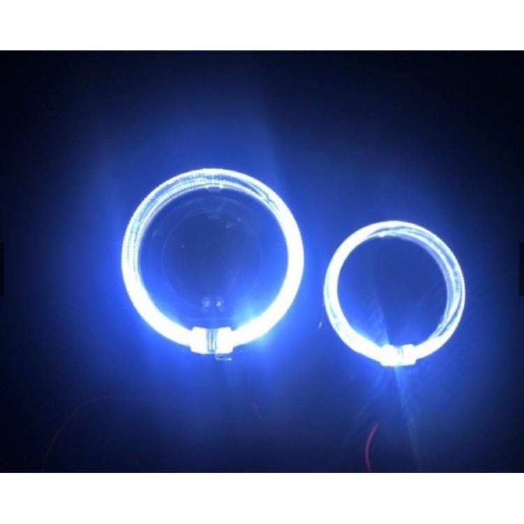 Vòng thiên thần led trang trí vòng AE viền ngoài độ đèn bi cầu 2 chế độ demi trắng và xi nhan vàng Angle Eyes