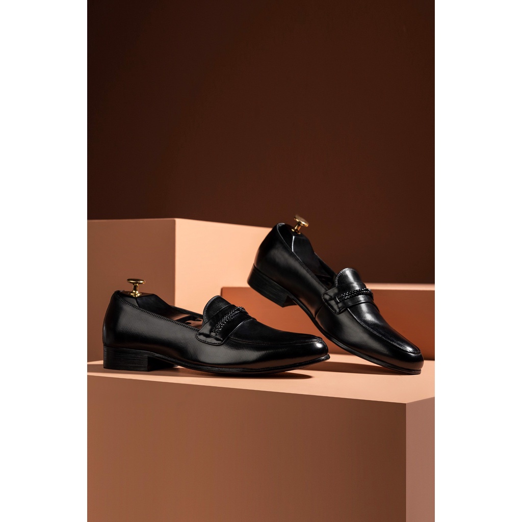 GIÀY DA NAM ADAM STORE ĐEN THỪNG WJM1L1D