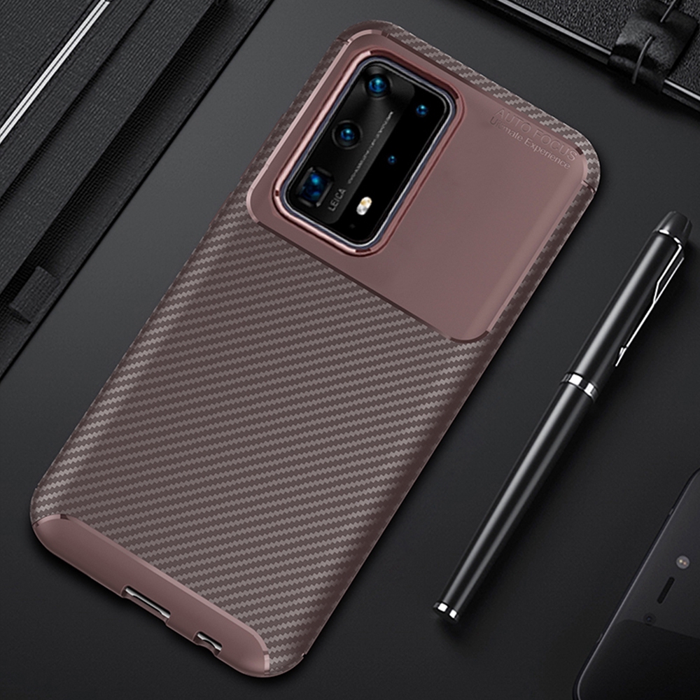 Ốp lưng sợi carbon cho Huawei P40 Pro+ P40 Pro Plus