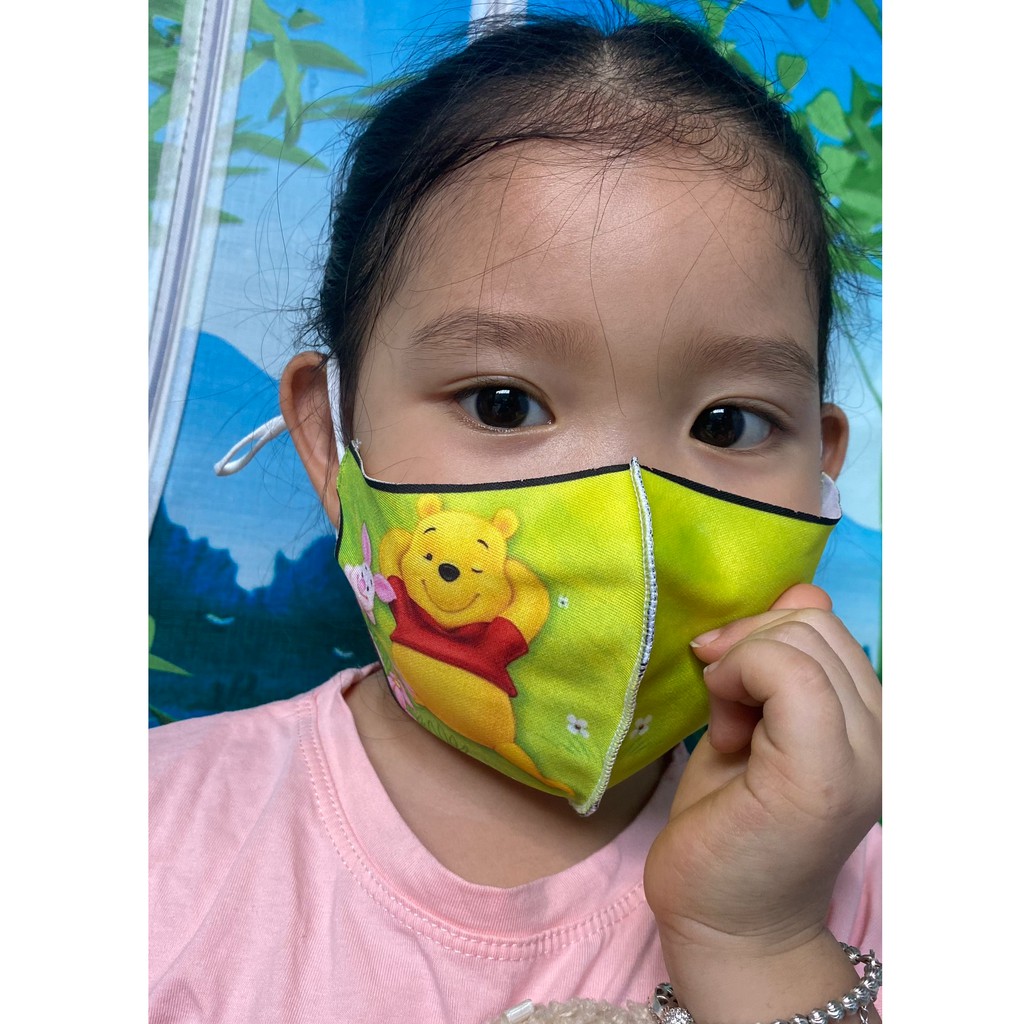 Khẩu trang Polo Style trẻ em vải Su in hoạt hình dễ thương, dễ thở, bền, đẹp | BigBuy360 - bigbuy360.vn