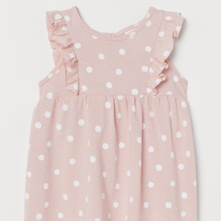 Váy hm kid hồng chấm bi
