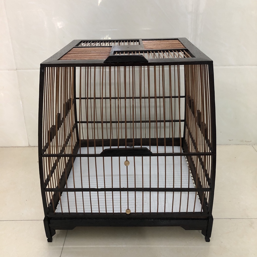 Khung lồng chim chào mào tự ráp,lồng vuông cao,vuông đấu,thái cao,thái đấu. Chất liệu gỗ mun,nan tre,trúc.size 37