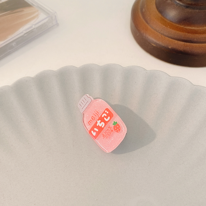 Kẹp tóc hình chai nước hoạt họa nhiều kiểu tùy chọn đáng yêu