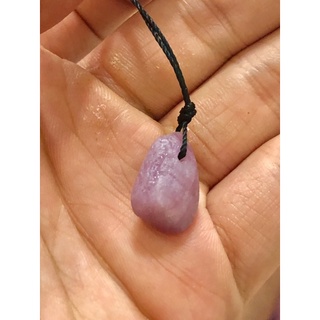 Vòng cổ dây chuyền đá thô Ruby