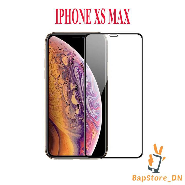 💥𝐅𝐑𝐄𝐄 𝐒𝐇𝐈𝐏💥 Cường Lực iPhone XS Max, Kính Cường Lực 111D Full Màn Hình Siêu Bền Siêu Cứng - Màu Đen