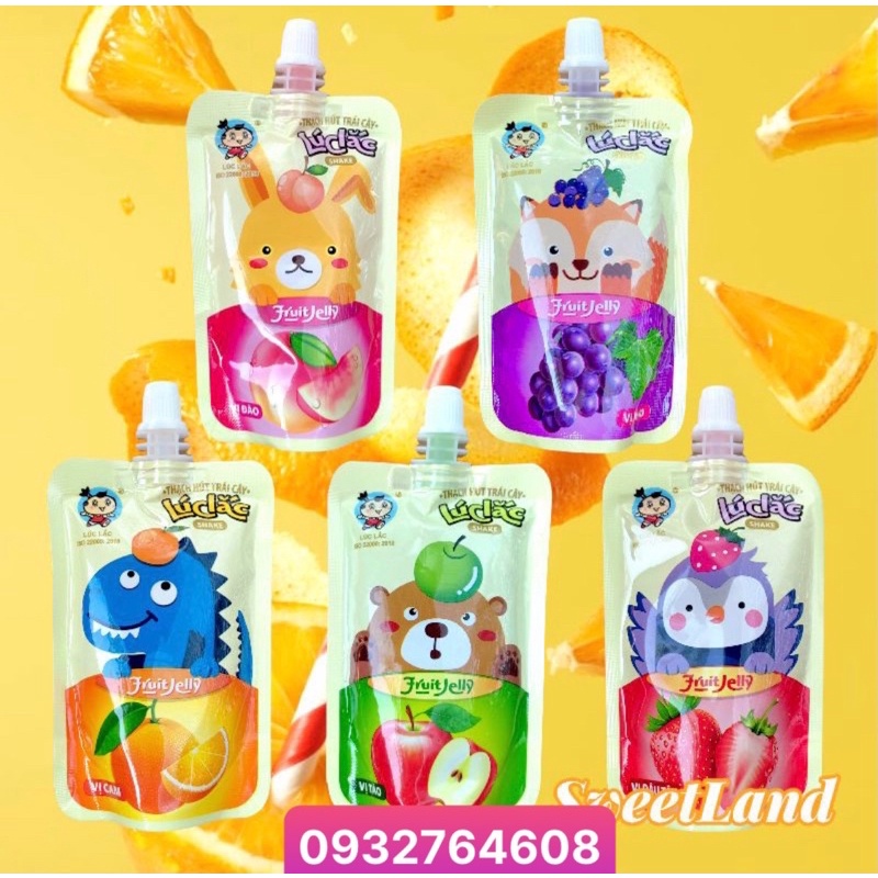Thạch trái cây Lúc Lắc 5vị 80ml-Thạch Việt Thái