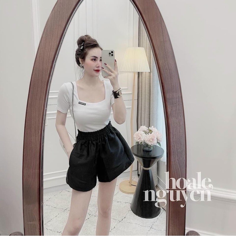 [Mã WASKT410K giảm 10K đơn 50K] ANU214 - ÁO BODY ZIP CỔ VUÔNG TAG CHỮ NGỰC | BigBuy360 - bigbuy360.vn