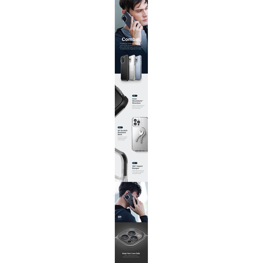 Ốp lưng chống sốc kháng khuẩn UNIQ Hybrid Combat dành cho iPhone 13 | 13 Pro | 13 Pro Max
