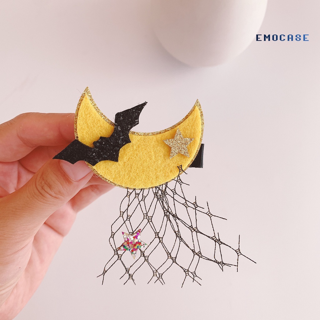 1 / 2 Kẹp Tóc Hình Hoạt Hình Phong Cách Halloween