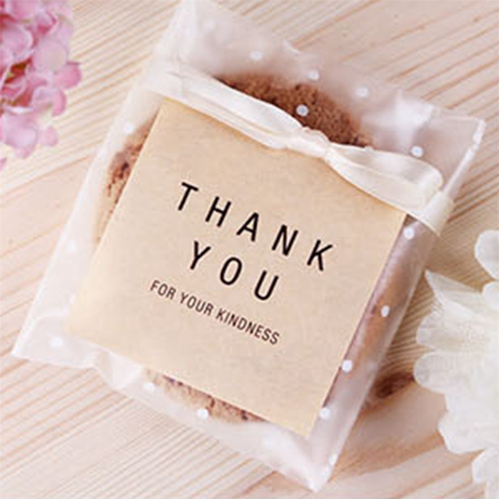 Cod Qipin Creative 60pcs Thank You Stickers Seal Labels Baking Biscuit Dessert Packaging Bag Decoration