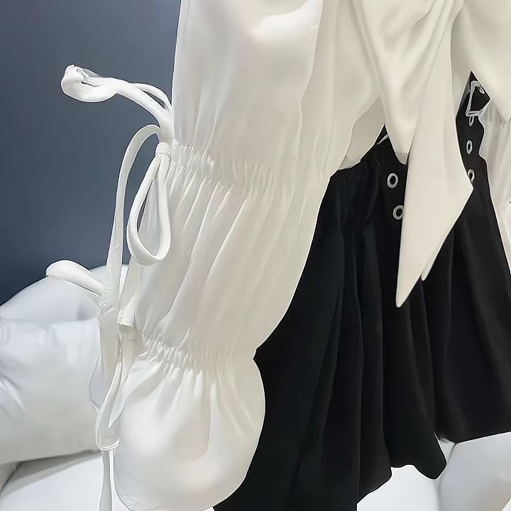 Set Đồ 2 Món Gồm Áo Sơ Mi Và Váy Yếm Thời Trang Xuân Thu Cho Bé Gái