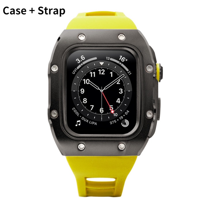 Ốp Hợp Kim Nhôm + Silicone 44Mm Cho Apple Watch 6 5 4