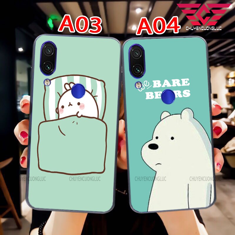 ỐP LƯNG XIAOMI REDMI 7/ NOTE 7/ 7 PRO IN HINH WE BARE BEARS ĐÁNG YÊU