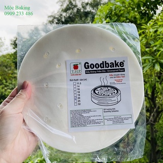 Bịch 50 giấy nến đục lỗ, giấy điểm tâm 18cm, 20cm  - Hàng Việt Nam Chất Lượng Cao