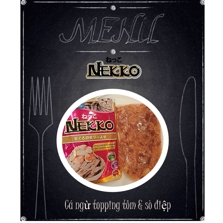 Gói 70g Pate Nekko Thức Ăn Cho Mèo (Chọn Vị)