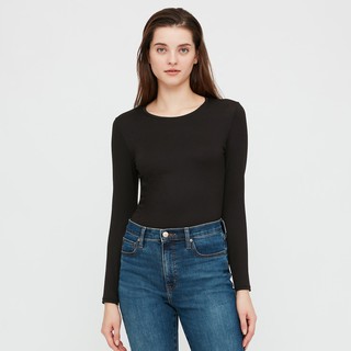 Áo giữ nhiệt nữ Uniqlo Heattech 271408 cổ tròn