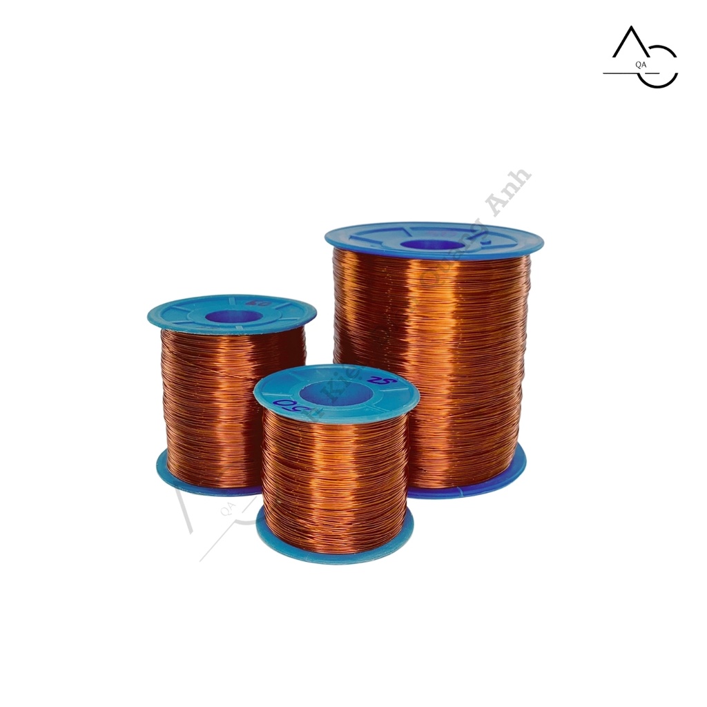 Dây Đồng Quấn Biến Áp  Cách Điện Cuộn Dây Đồng Quấn Motor Handmade Bonsai 0.5 Kg và 1 Kg